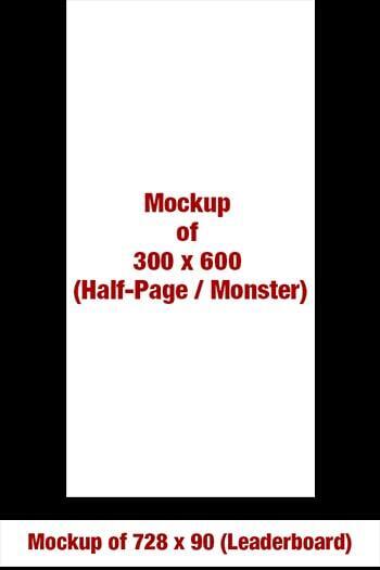 Expat Ads Power Pair package – leaderboard 728x90 and half-page monster 300x600 banner design for $80